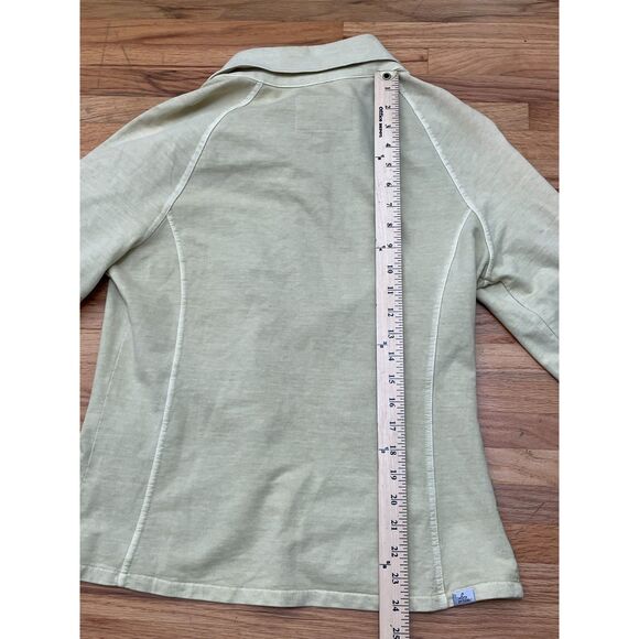 PrAna Parissa Women's Jacket Button Front Jacket L Green Cotton Blend Stretch - Picture 4 of 9